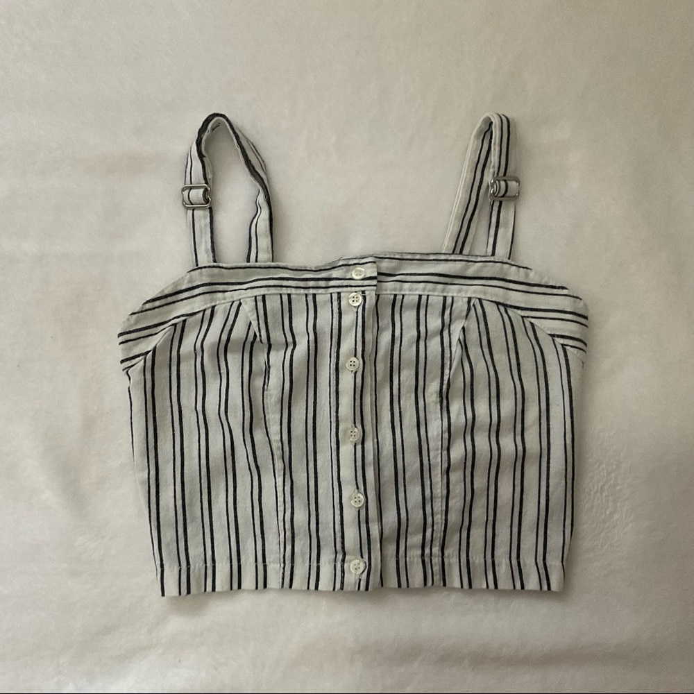 Brandy Melville John Galt Cropped Stripped top
